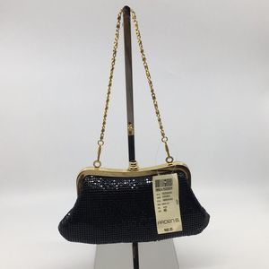Arden B Black and Gold Clutch